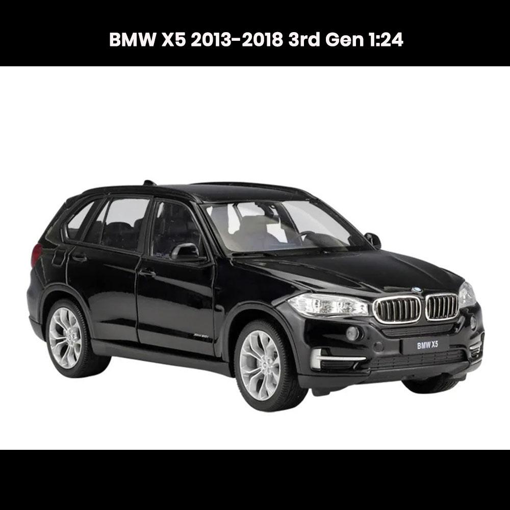 BMW X5 1:24 die-cast car model (2013–2018, 3rd generation) with openable doors and hood collectible toy gift