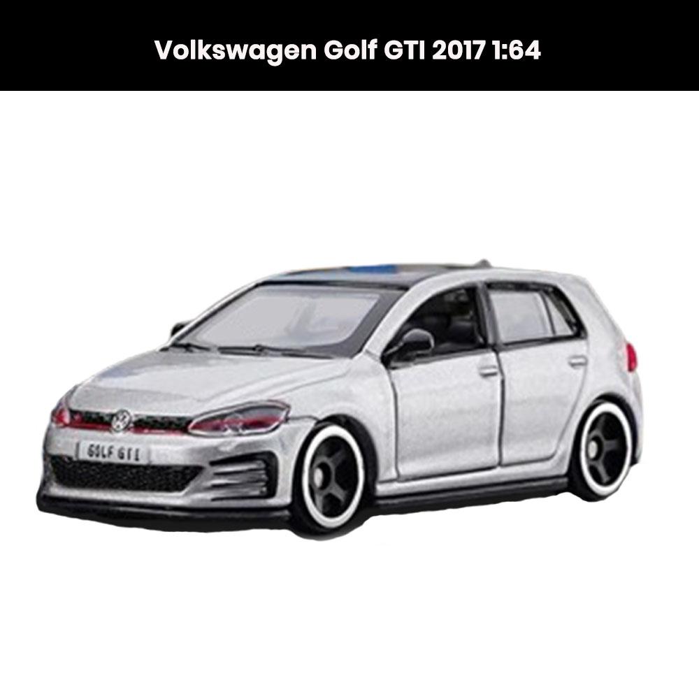 Volkswagen Golf GTI 1:64 die-cast car model (2017) with openable doors and shock absorber collectible toy gift