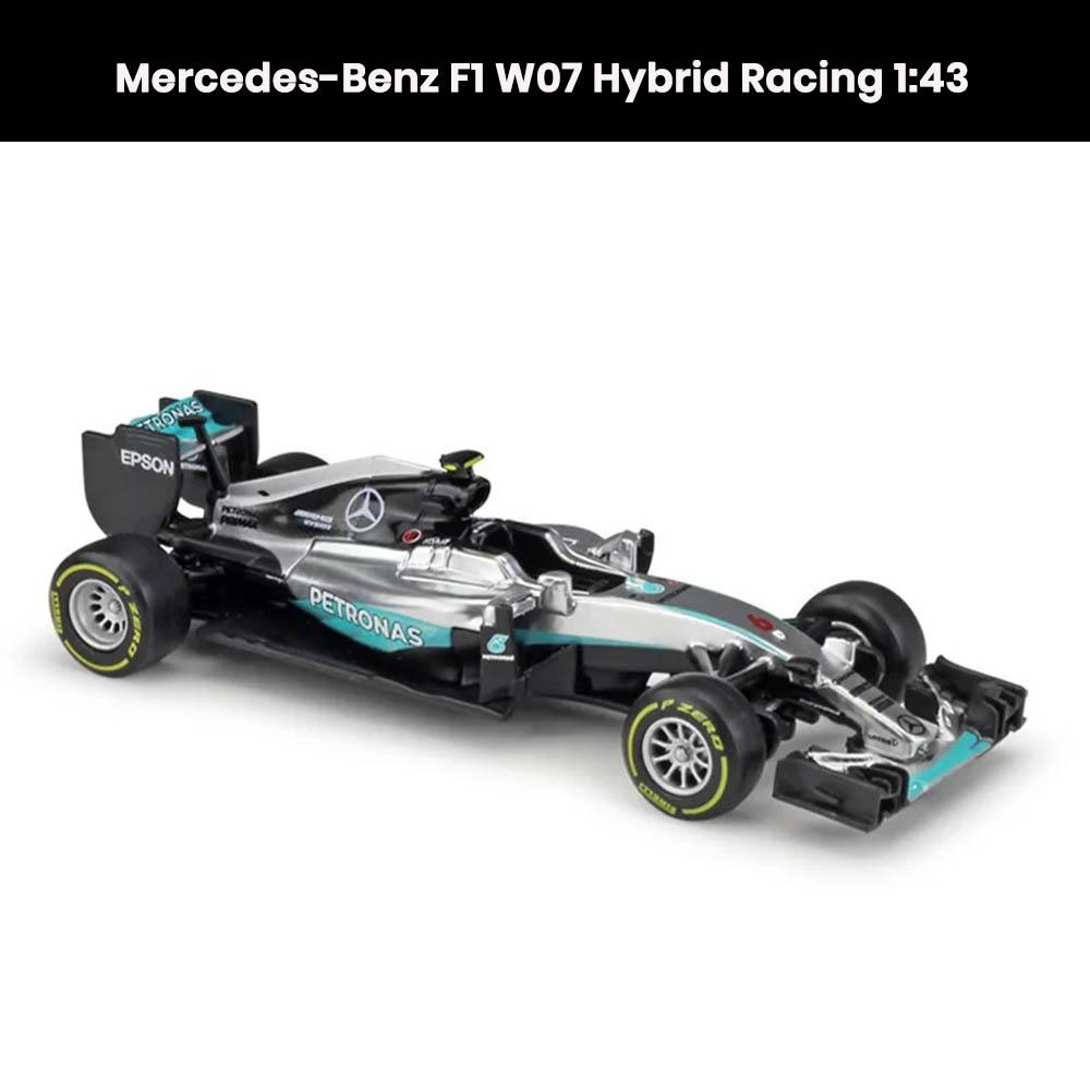 Mercedes-Benz F1 W07 Hybrid 1:43 die-cast racing car model (2016)—perfect collectible toy and gift for F1 enthusiasts.