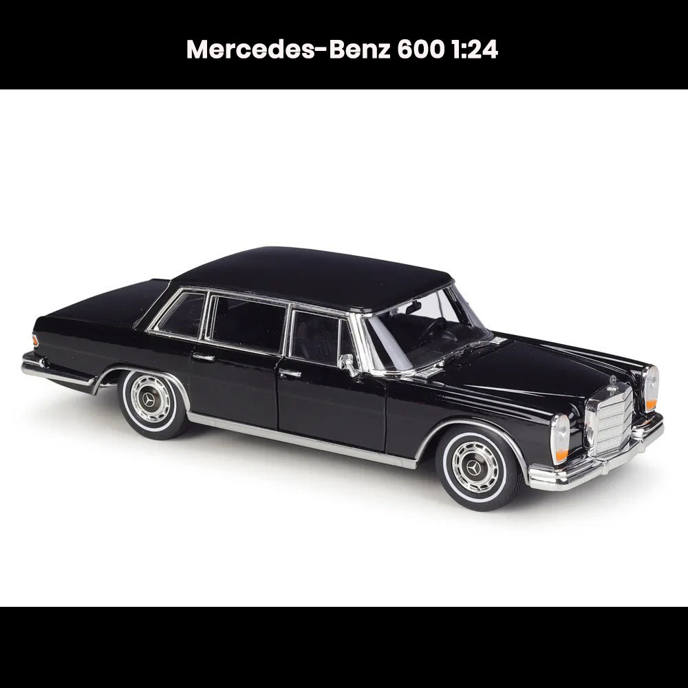 Mercedes-Benz 600 1:24 die-cast car model (1963) with openable doors, collectible toy gift