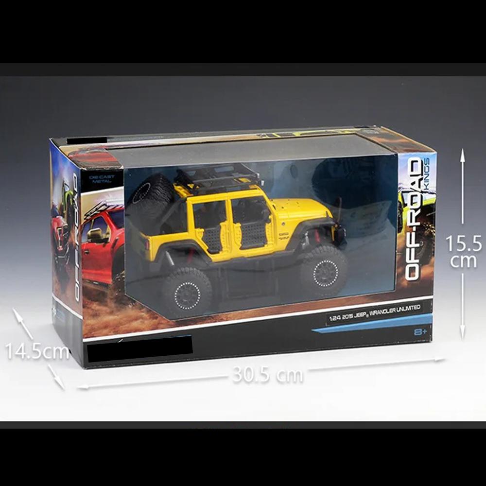 Jeep Wrangler Unlimited Model 1:24 Die Cast 2015 Toys Collectible Gift - Image 4