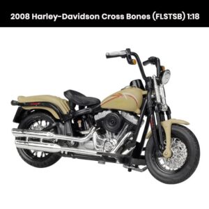 Harley-Davidson Cross Bones (FLSTSB) 1:18 die-cast motorcycle model (2008) collectible toy gift
