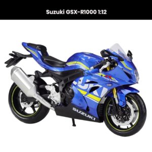 Suzuki GSX-R1000 1:12 die-cast motorcycle model with shock absorber collectible toy gift