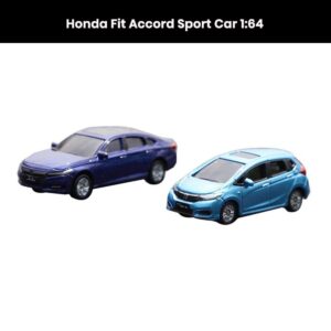 Honda Fit and Honda Accord Sport 1:64 die-cast car models with openable doors collectible toy gift