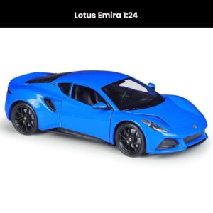 Lotus Emira 1:24 die-cast car model with openable doors and hood collectible toy gift