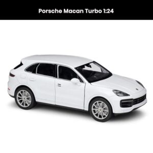 Porsche Macan Turbo Car Model 1:24 Die Cast Doors Hood Openable Toys Gift