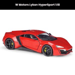 W Motors Lykan HyperSport 1:18 die-cast car model with openable doors and hood collectible toy gift