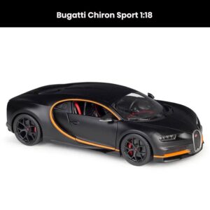 Bugatti Chiron Sport 1:18 die-cast with opening doors—premium collectible gift for supercar fans.