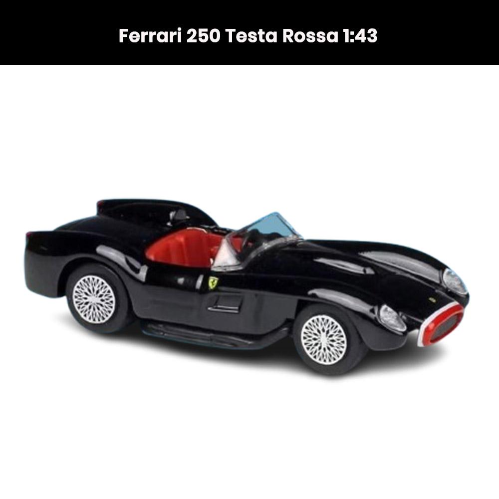 Ferrari 250 Testa Rossa 1:43 die-cast model with opening doors, collectible vintage car toy gift