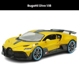 Bugatti Divo 1:18 die-cast car model with openable doors collectible toy gift