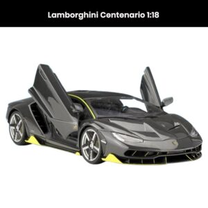 Lamborghini Centenario 1:18 die-cast model with opening doors and hood, collectible supercar toy gift