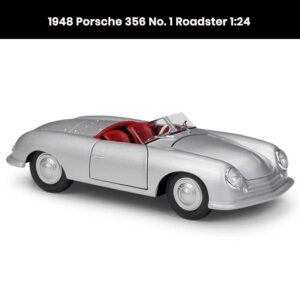 Porsche 356 No.1 Roadster 1948 1:24 die-cast model with opening doors, collectible vintage car toy gift