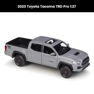 Toyota Tacoma TRD Pro 1:27 die-cast truck model (2023) with openable doors collectible toy gift