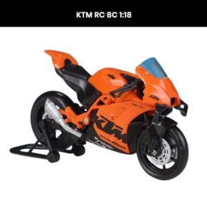 KTM RC 8C 1:18 die-cast motorcycle model with shock absorber collectible toy gift