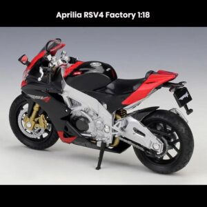 Aprilia RSV4 Factory 1:18 die-cast motorcycle model with shock absorber collectible toy gift