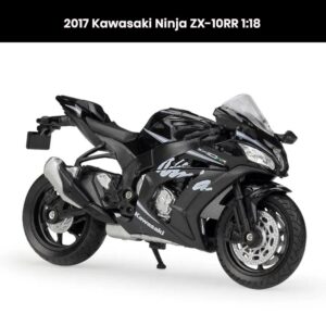 Kawasaki Ninja ZX-10RR 1:18 die-cast motorcycle model (2017) with shock absorber collectible toy gift