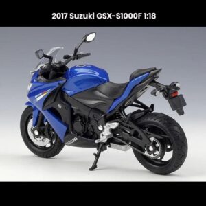 Suzuki GSX-S1000F 1:18 die-cast motorcycle model (2017) with shock absorber collectible toy gift