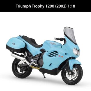 Triumph Trophy 1200 Motorcycle Model 1:18 Die Cast 2002 Shock Absorber Toys