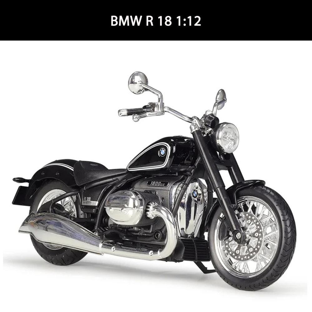 BMW R 18 1:12 die-cast motorcycle model (2020) with shock absorber collectible toy gift