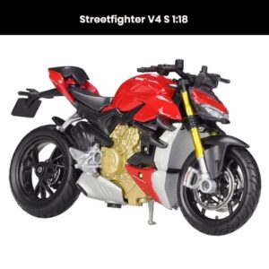 Streetfighter V4 S 1:18 die-cast motorcycle model (2021) with shock absorber collectible toy gift