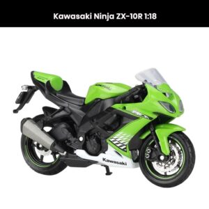 Kawasaki Ninja ZX-10R 1:18 die-cast motorcycle model with shock absorber collectible toy gift
