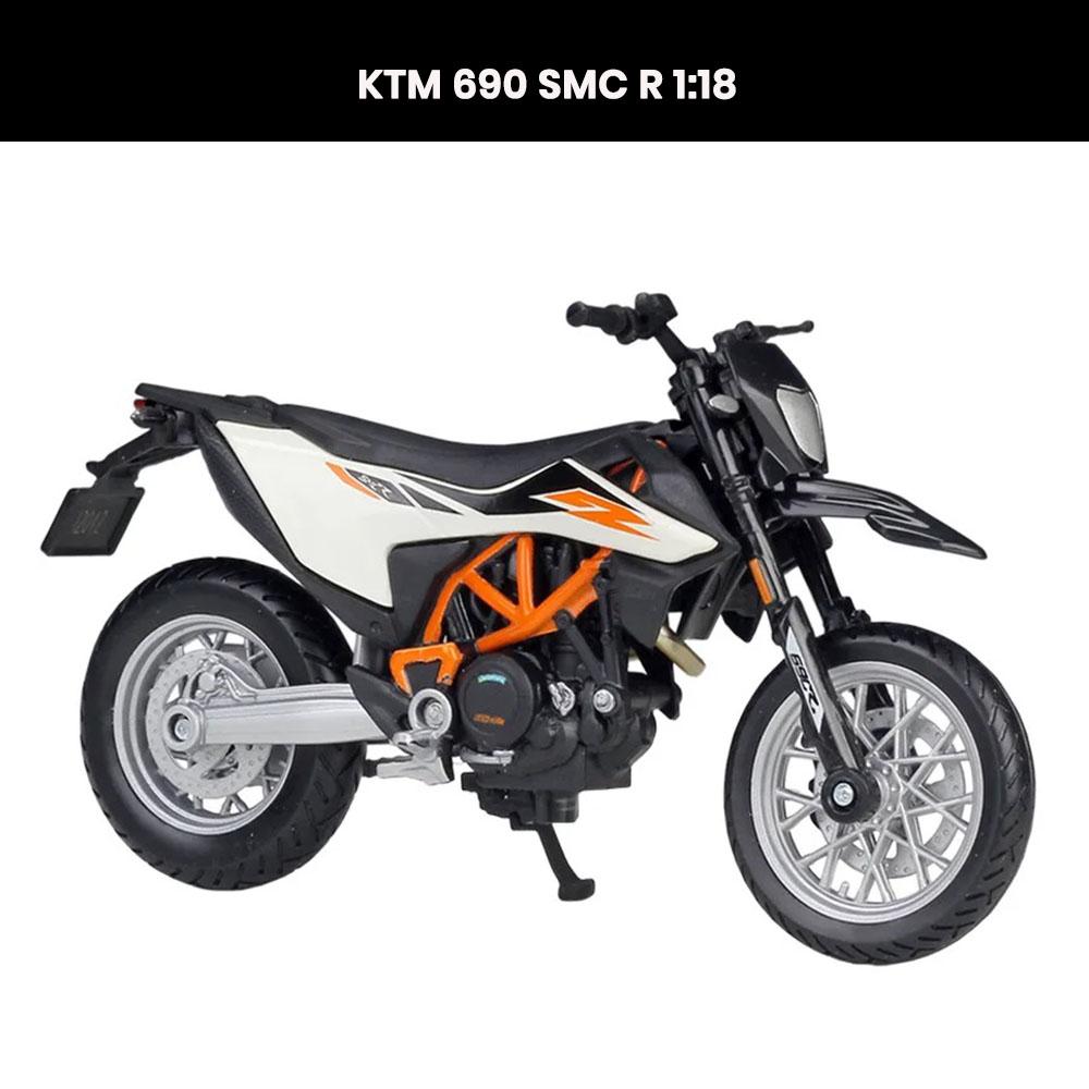 KTM 690 SMC R 1:18 die-cast motorcycle model with shock absorber collectible toy gift