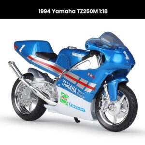 Yamaha TZ250M 1:18 die-cast motorcycle model (1994) with shock absorber collectible toy gift