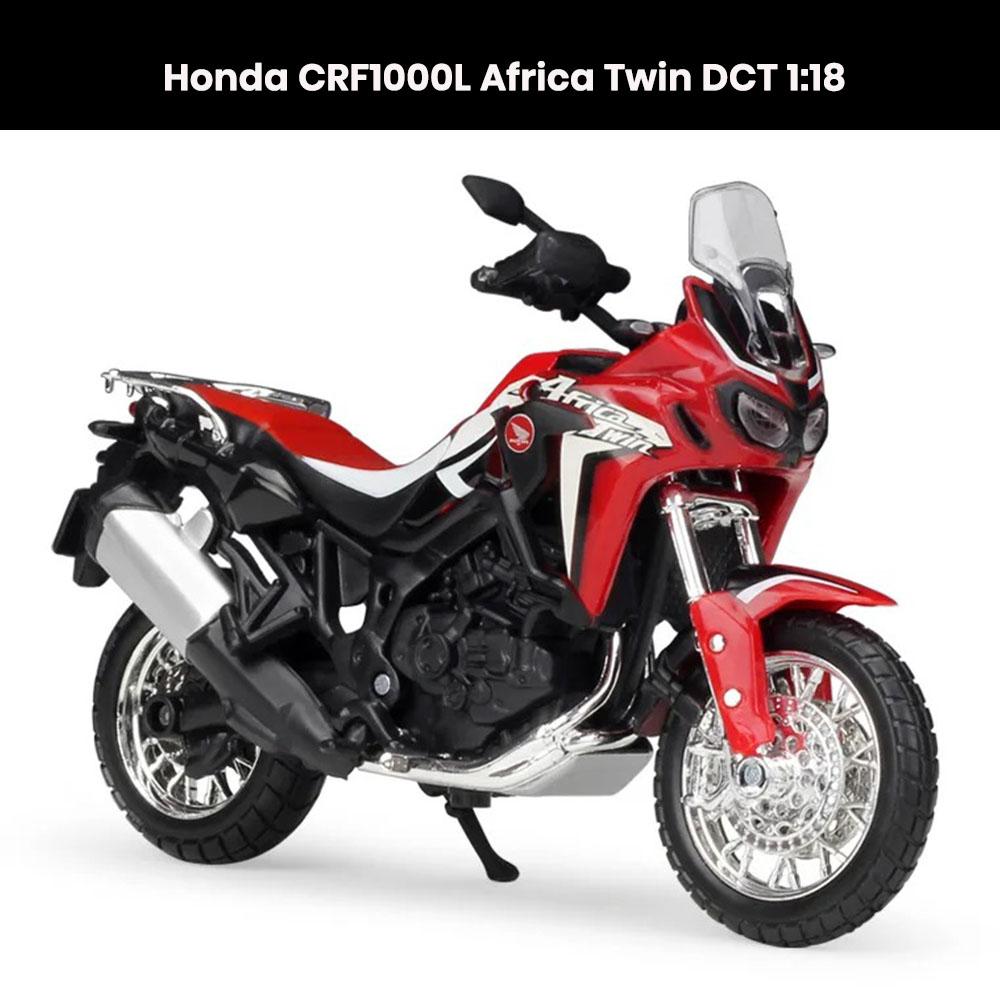 Honda CRF1000L Africa Twin DCT 1:18 die-cast motorcycle model with shock absorber collectible toy gift
