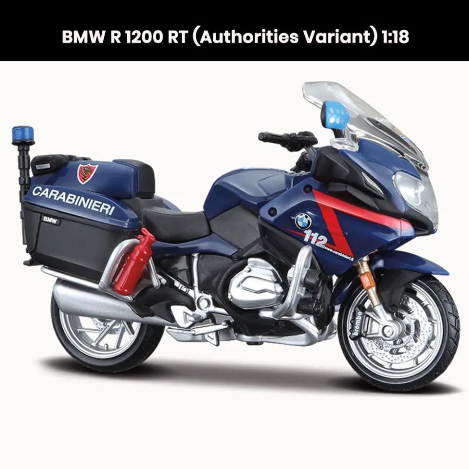 BMW R 1200 RT Authorities Variant 1:18 die-cast motorcycle model with shock absorber collectible toy gift