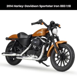 Harley-Davidson Sportster Iron 883 1:18 die-cast motorcycle model (2014) collectible toy gift