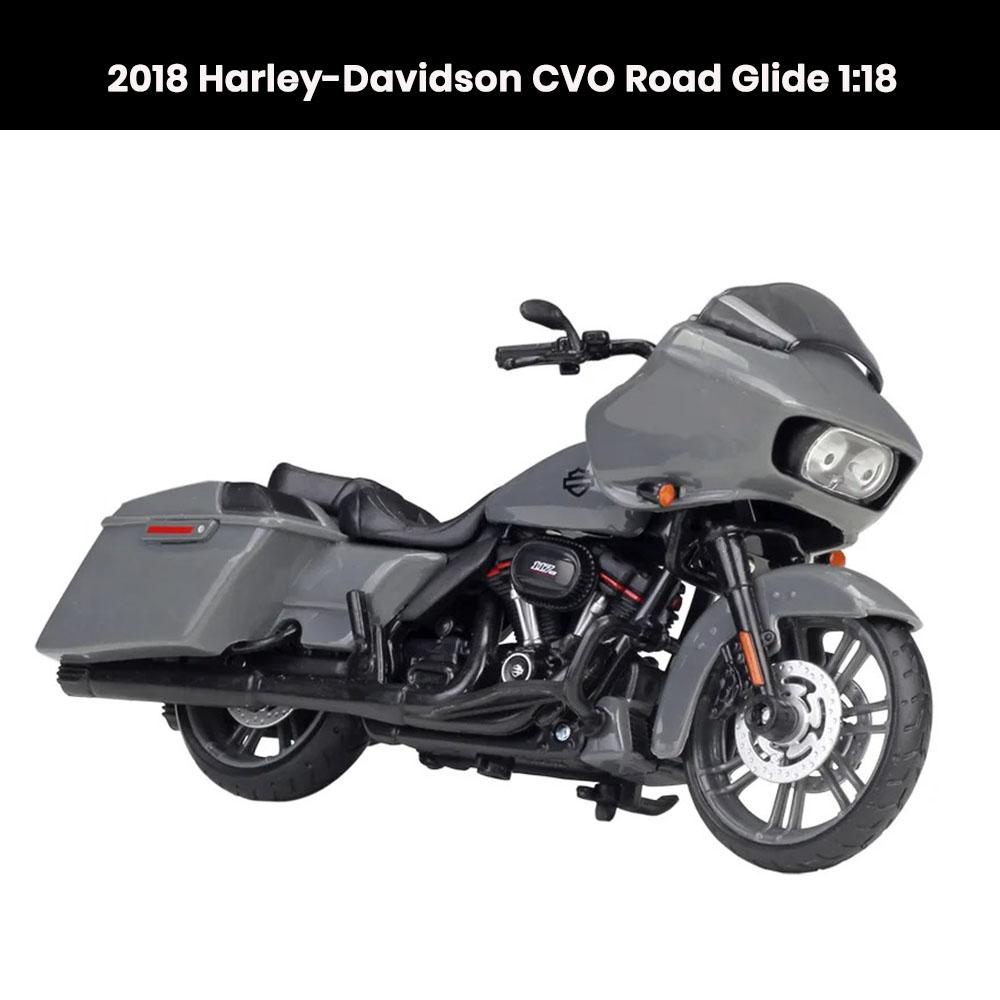Harley-Davidson CVO Road Glide 1:18 die-cast motorcycle model (2018) collectible toy gift
