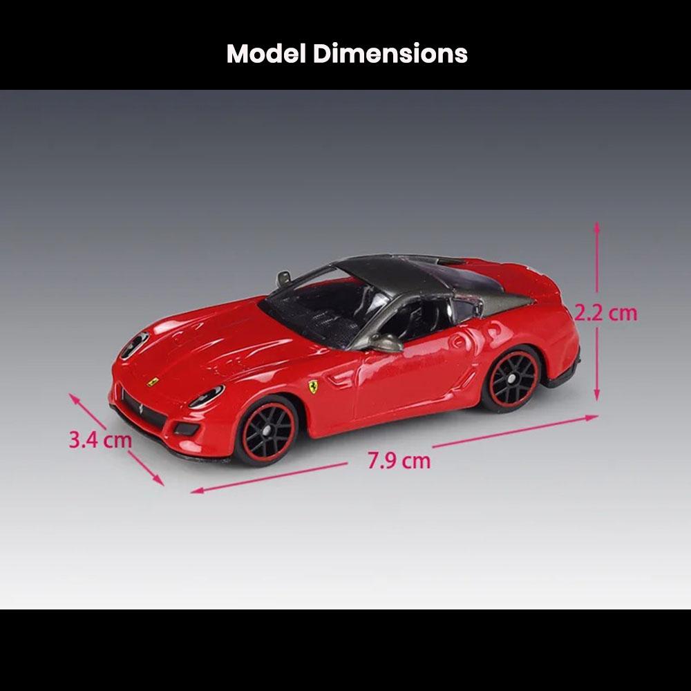 LaFerrari(2013)458, Speciale(2013), F50(1995) Sports Car Models 1:64 Die Cast Toy - Image 2