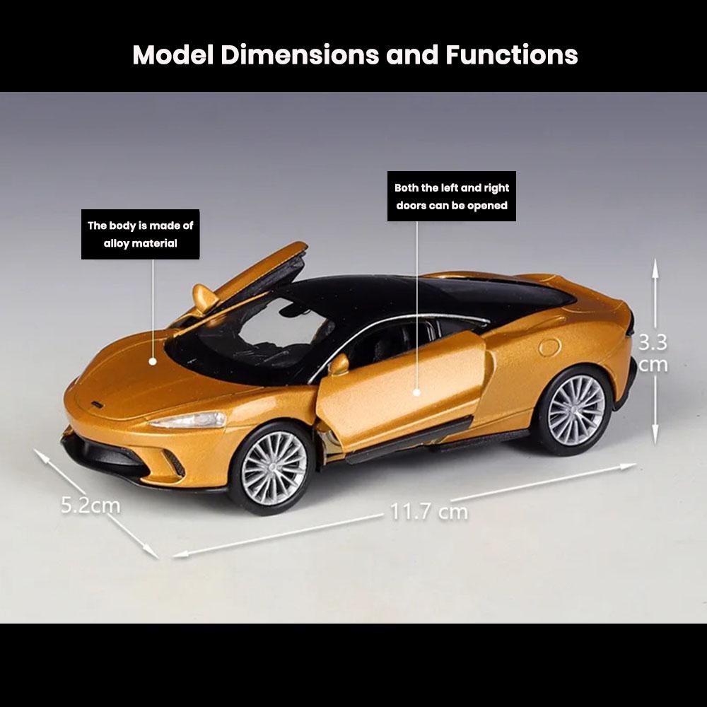 McLaren GT Car Model 1:36 Die Cast Doors Openable Toys Collectible Gift - Image 2