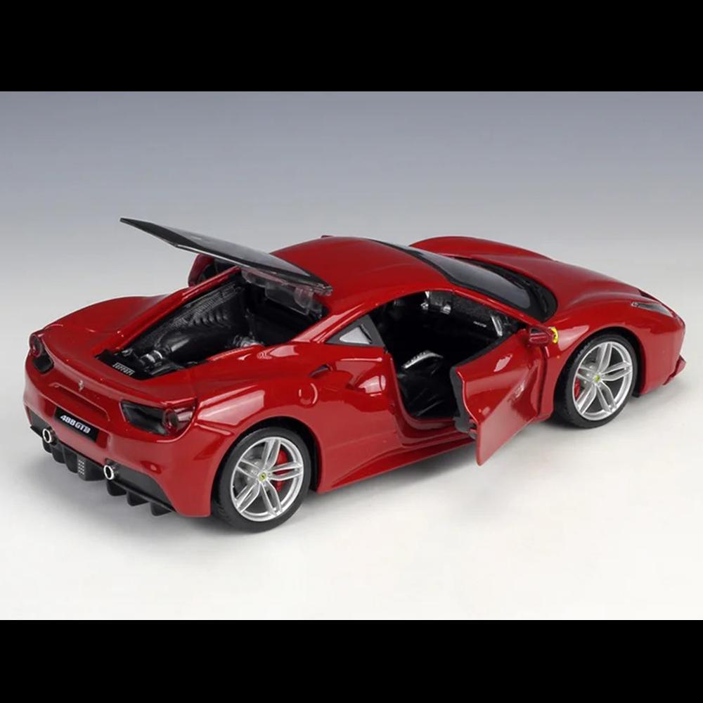 Ferrari 488 GTB Car Model 1:24 Die Cast Door Hood Openable Toys Collectible Gift - Image 4