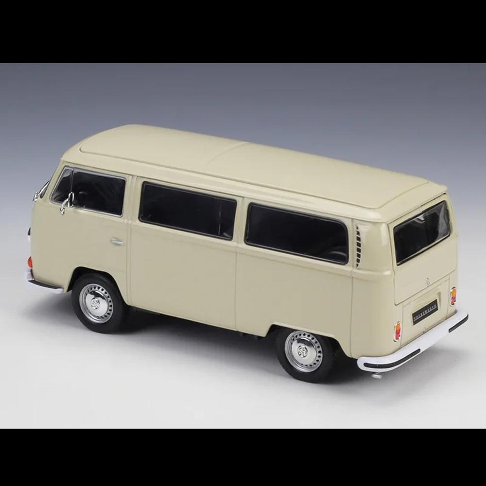 Volkswagen T2 Bus Model 1:24 Die Cast 1972 Side Trunk Doors Openable Toys Gift - Image 3