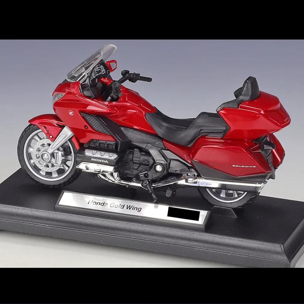 Honda Gold Wing Motorcycle Model 1:18 Die Cast 2020 Shock Absorber Toys Gift - Image 3