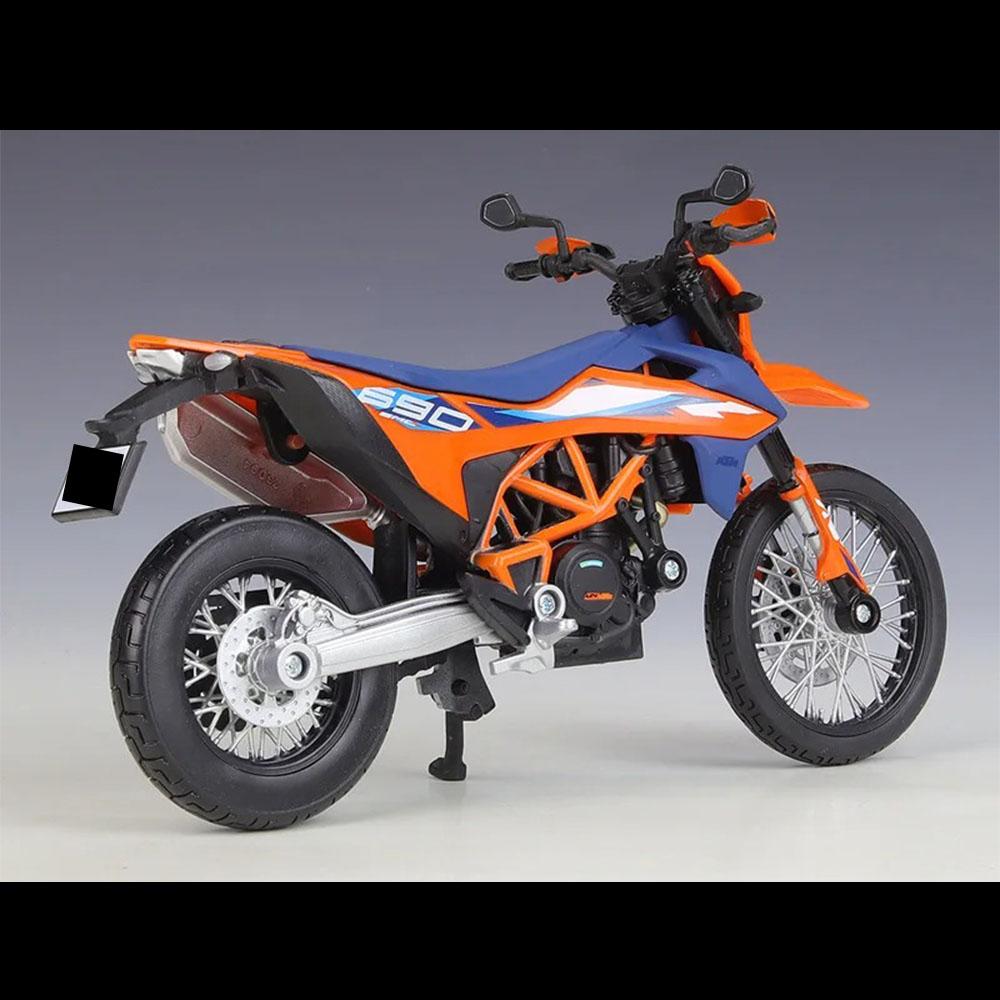 KTM 690 SMC R Motorcycle Model 1:12 Die Cast 2023 Shock Absorber Toys Gift - Image 3