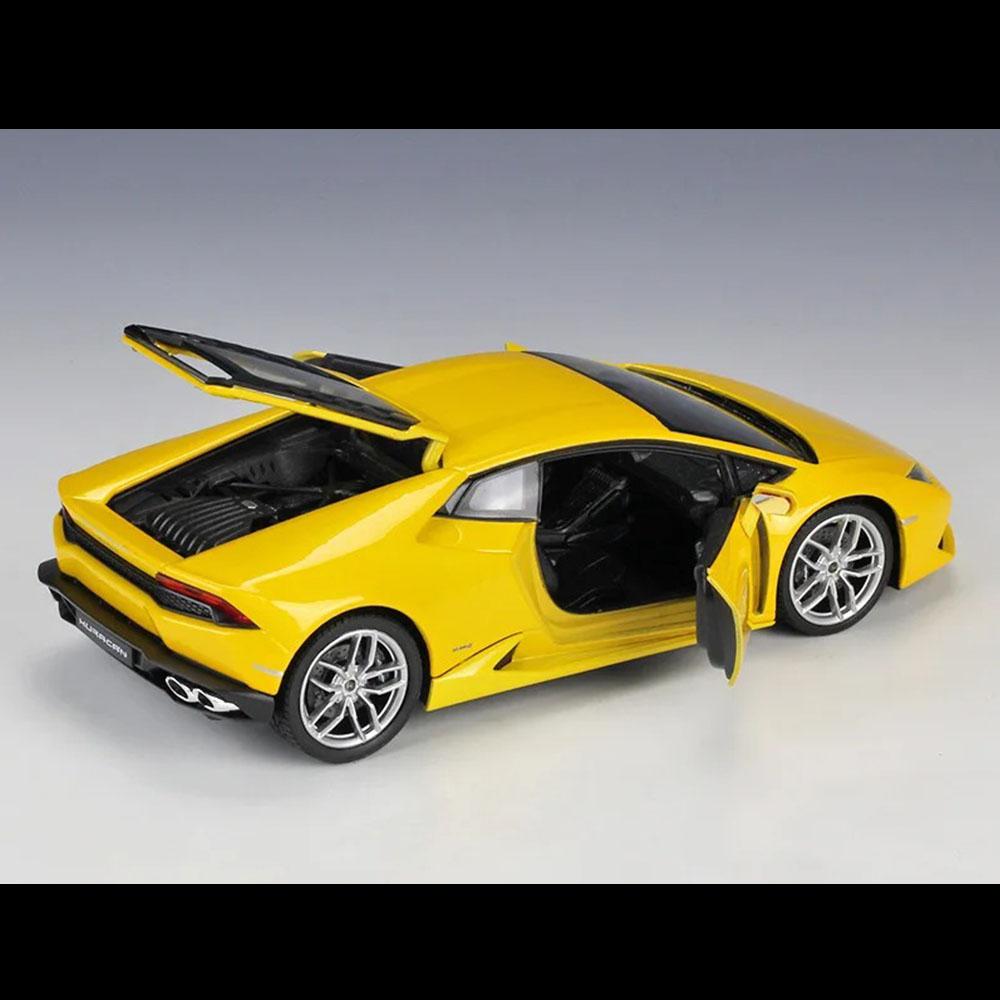 Lamborghini Huracan LP 610-4 Sports Car Model 1:24 Die Cast Doors Hood Openable - Image 3