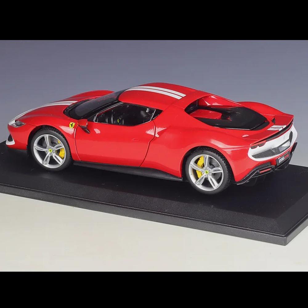 Ferrari 296 GTB Assetto Fiorano Car Model 1:18 Die Cast Doors Hood Openable Toys - Image 3