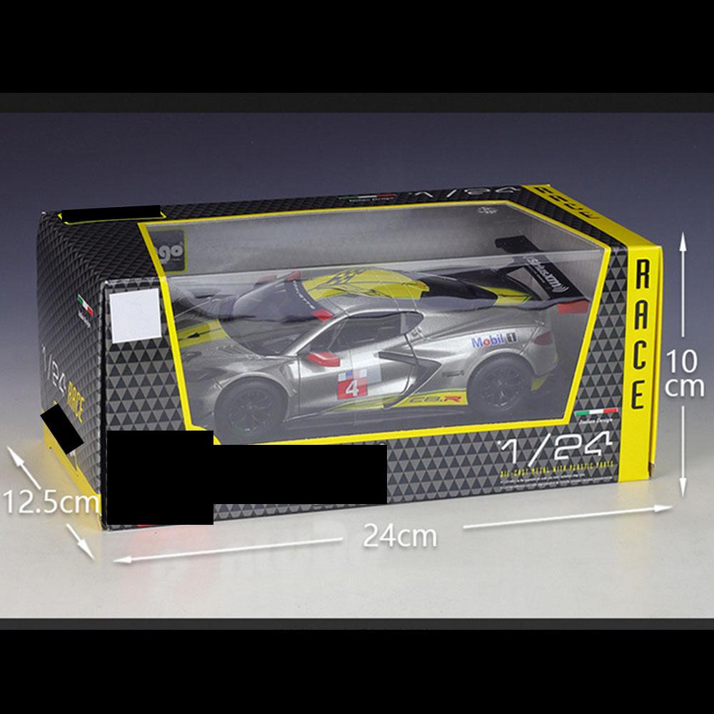 Chevrolet Corvette C8.R Car Model 1:24 Die Cast 2020 Doors Openable Toys Gift - Image 4