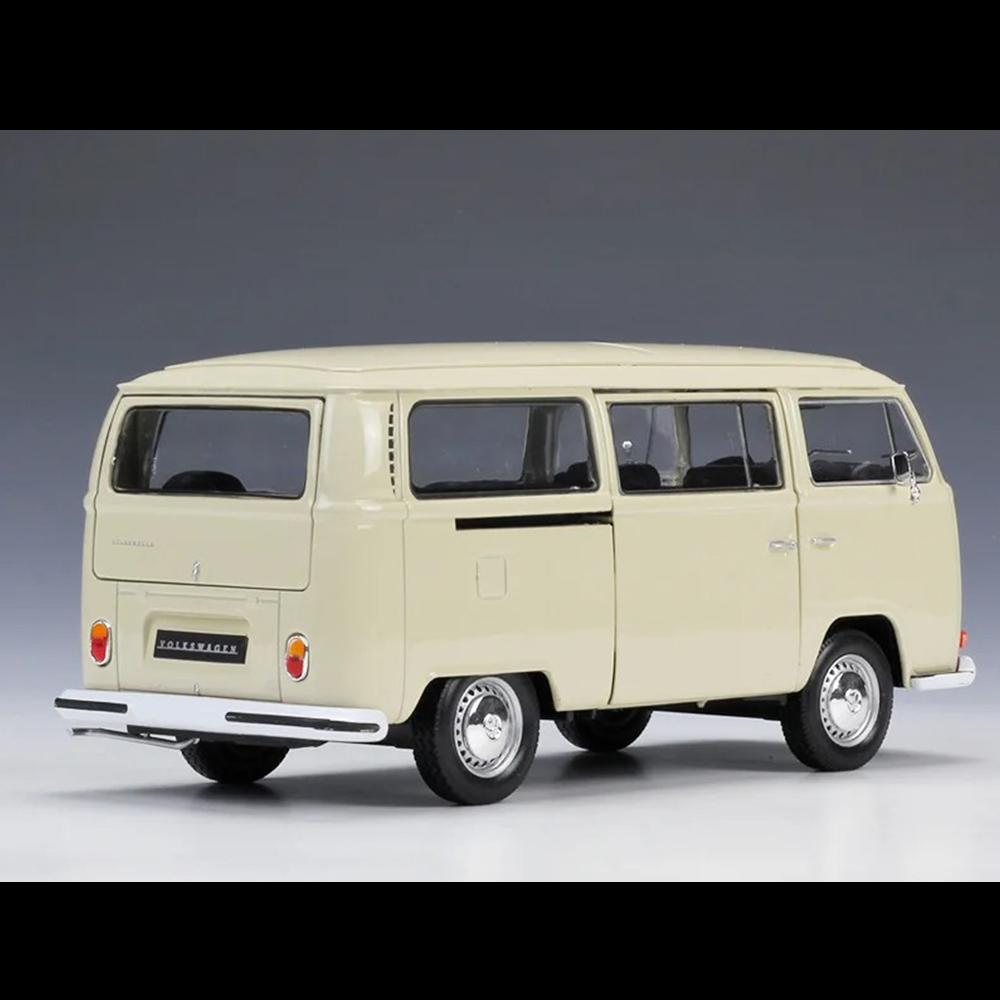 Volkswagen T2 Bus Model 1:24 Die Cast 1972 Side Trunk Doors Openable Toys Gift - Image 4