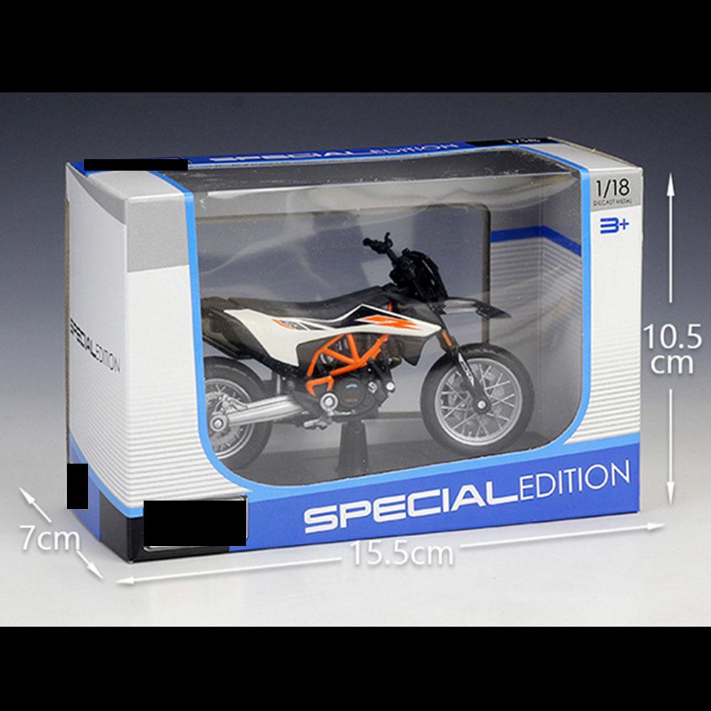 KTM 690 SMC R Motorcycle Model 1:18 Die Cast Shock Absorber Toys Gift - Image 4