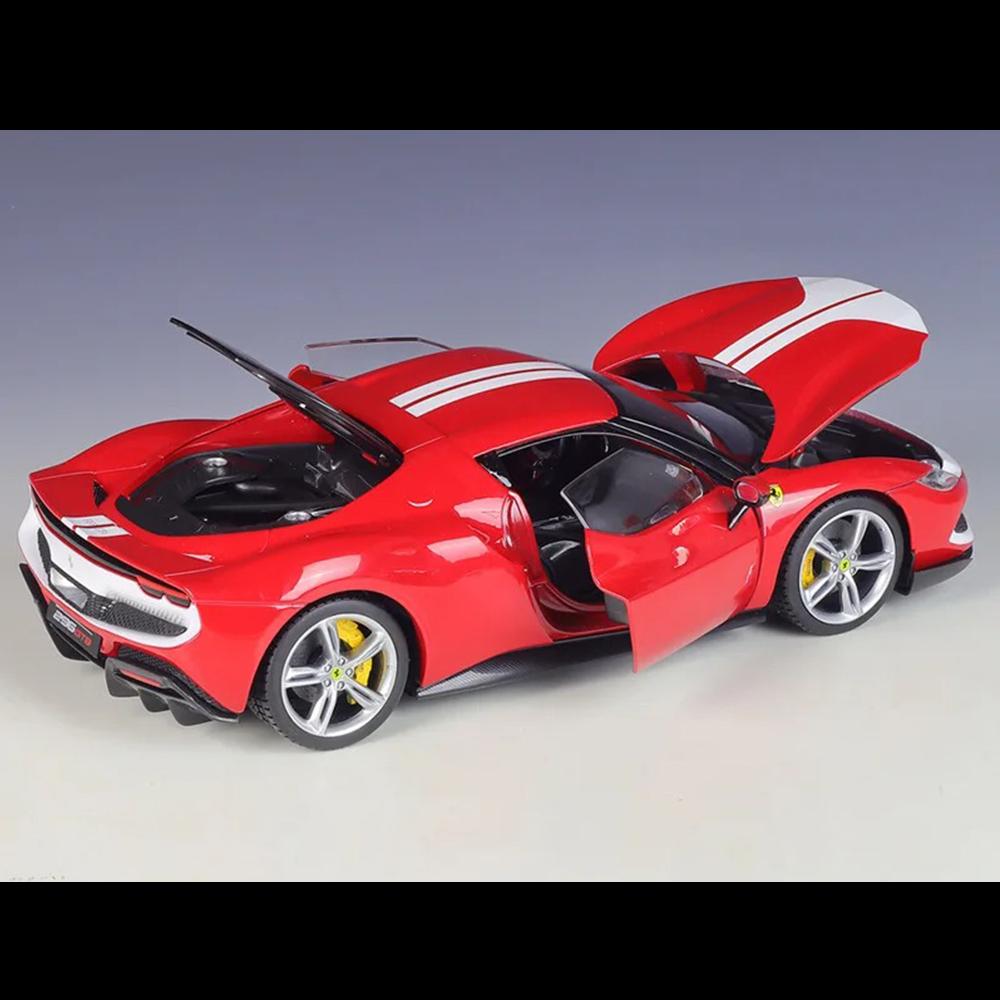 Ferrari 296 GTB Assetto Fiorano Car Model 1:18 Die Cast Doors Hood Openable Toys - Image 4