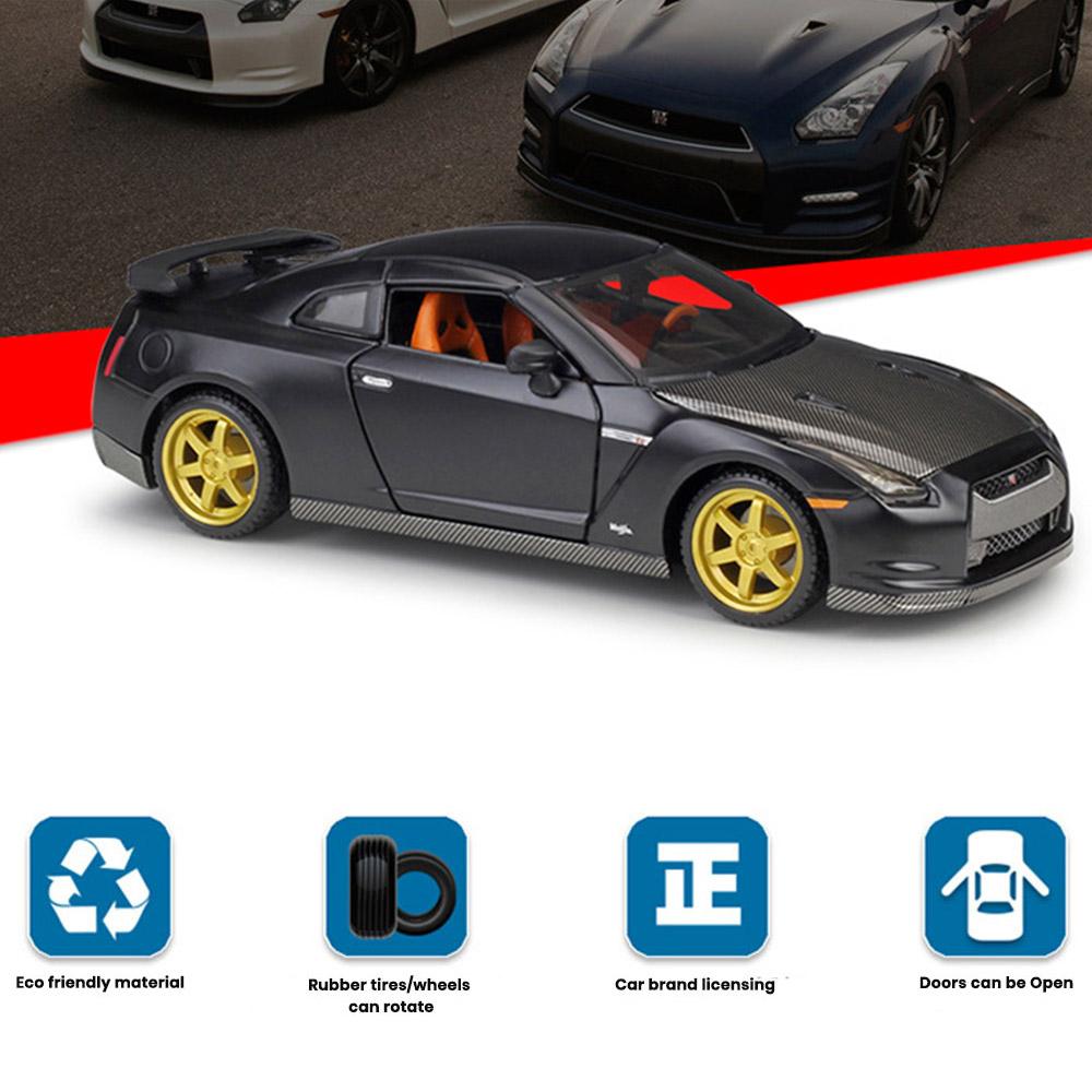 Nissan GT-R (R35) Car Model 1:24 Die Cast 2009 Doors Openable Toys Gift - Image 5
