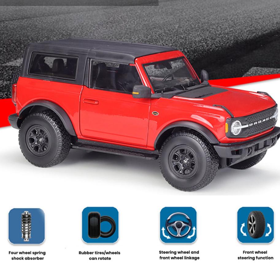 Ford Bronco Wildtrak Badlands G.O.A.T. Mode 1:18 Die Cast 2021 Doors Openable Toys - Image 5