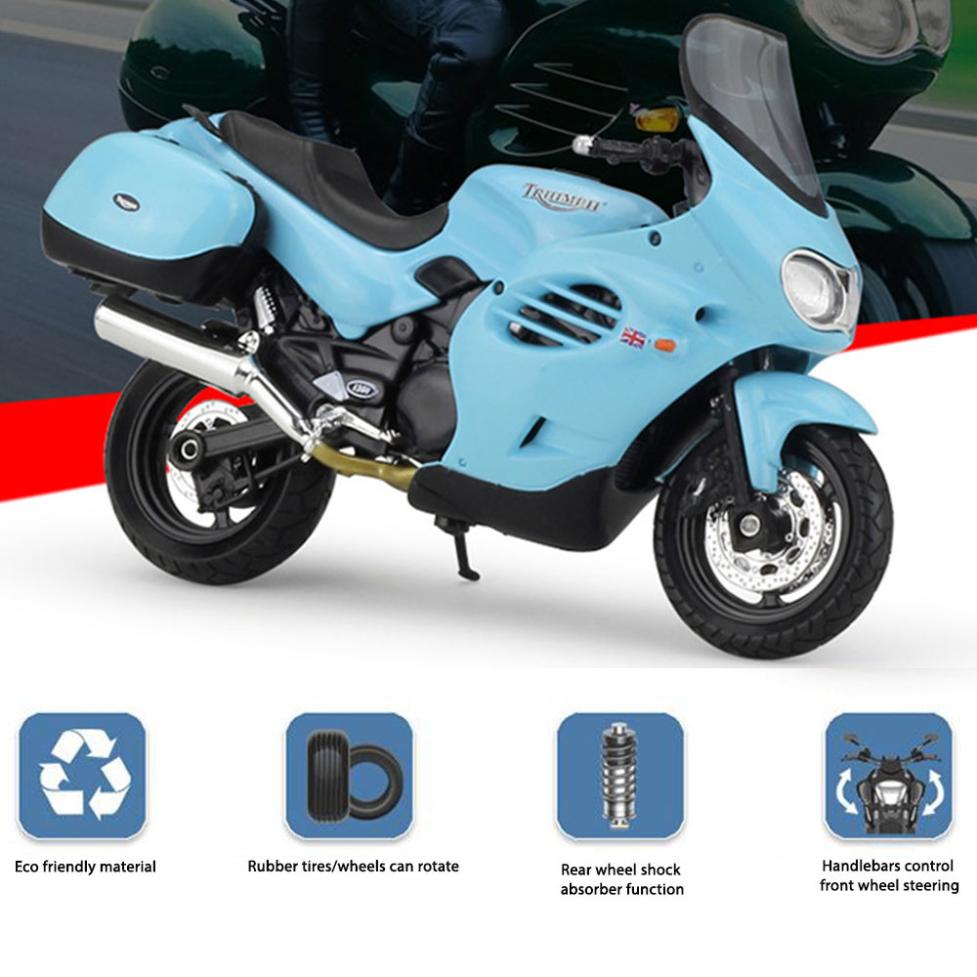 Triumph Trophy 1200 Motorcycle Model 1:18 Die Cast 2002 Shock Absorber Toys - Image 5