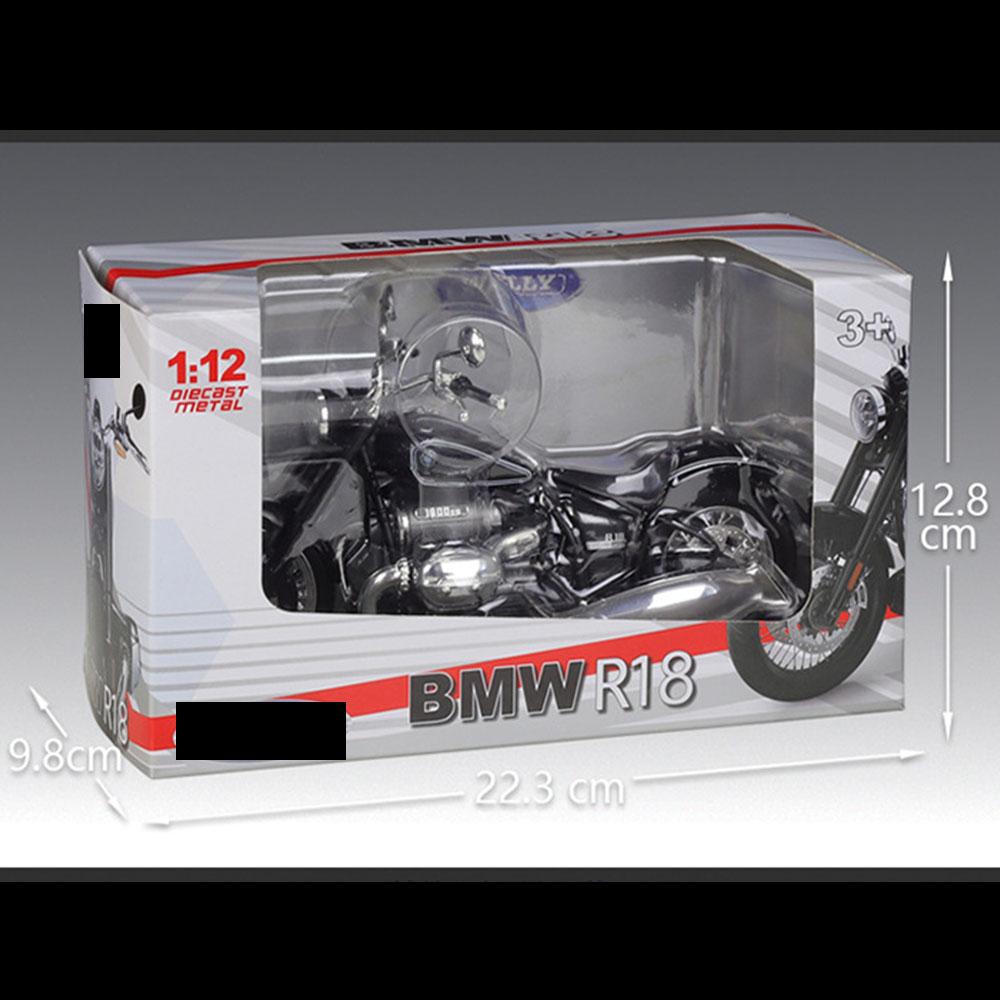 BMW R 18 Motorcycle Model 1:12 Die Cast 2020 Shock Absorber Toys Gift - Image 4