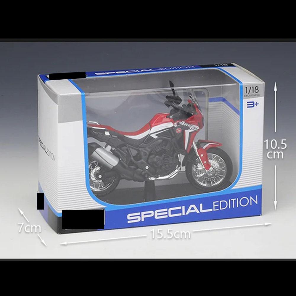 Honda CRF1000L Africa Twin DCT Motorcycle Model 1:18 Die Cast Shock Absorber Toy - Image 4