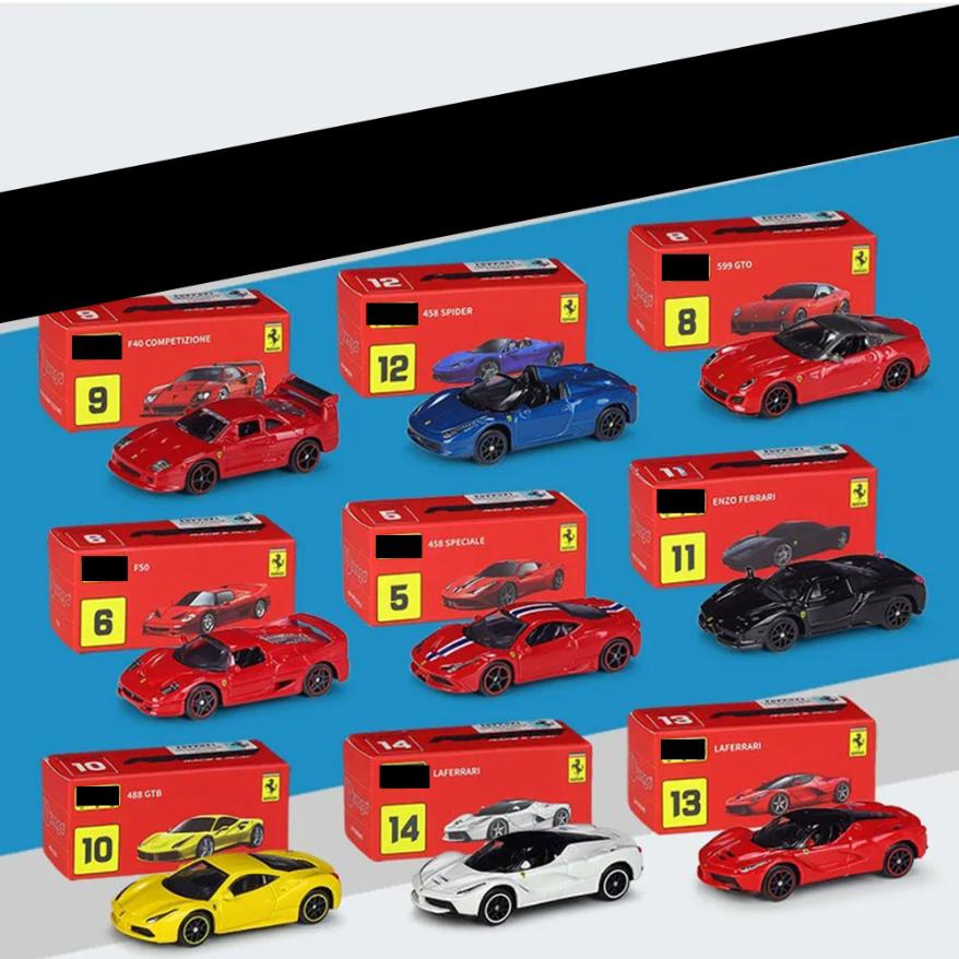 LaFerrari(2013)458, Speciale(2013), F50(1995) Sports Car Models 1:64 Die Cast Toy - Image 5