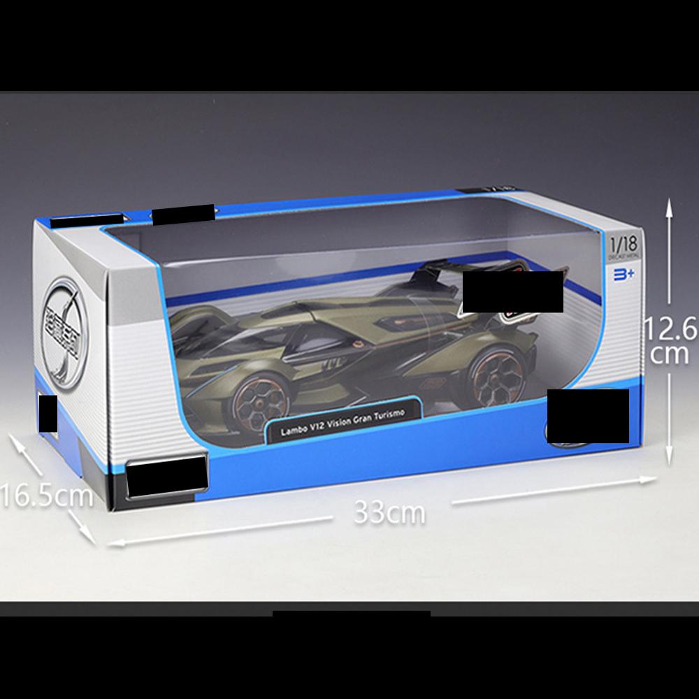 Lamborghini V12 Vision Gran Turismo Car Model 1:18 Die Cast Hood Openable Toys - Image 4